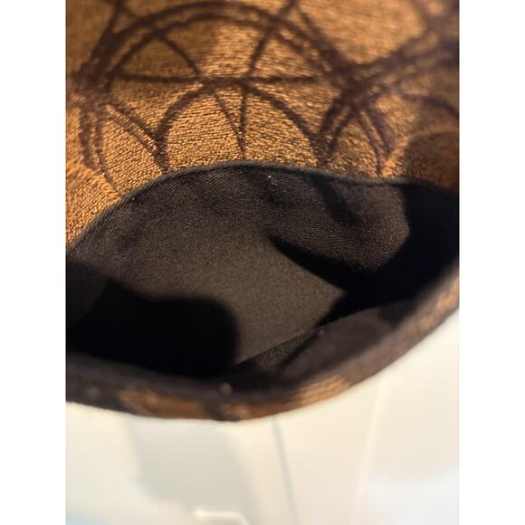 Maruca Crossbody Bag Brown Black Geometric Tapestry Purse Handmade USA - Picture 4 of 11